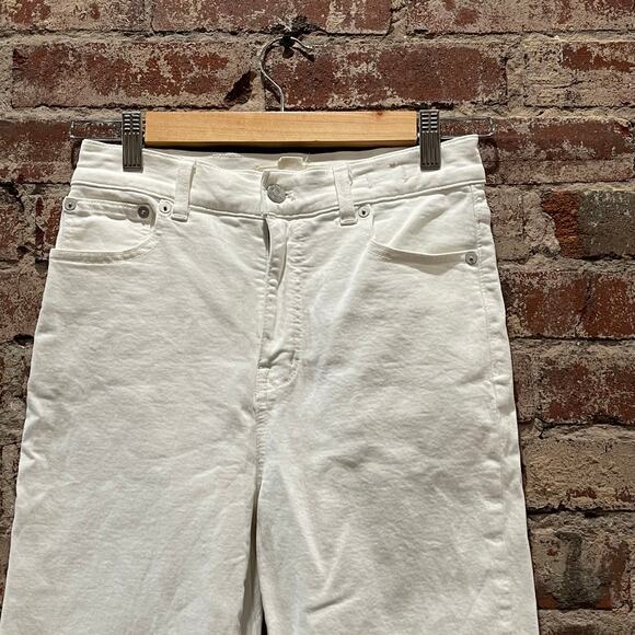 Madewell The '90s Straight Crop Jean Size 25 in Tile White - Picture 5 of 10
